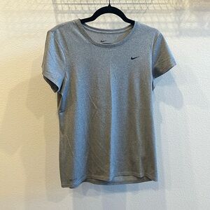 Nike Heathered Grey Dri-Fit Short Sleeve